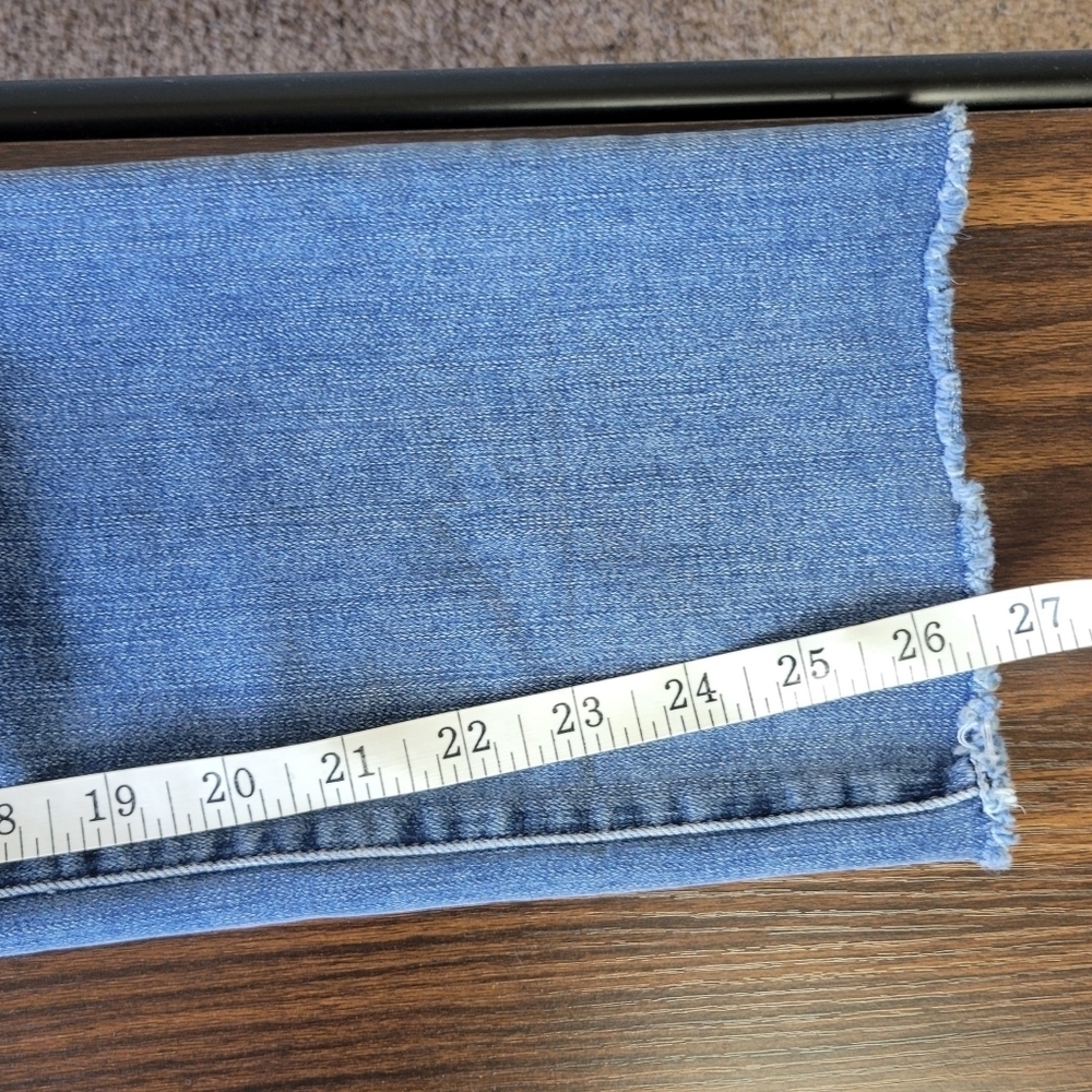 FRAME // le high straight medium blue super soft stretch denim roxton - Picture 16 of 16